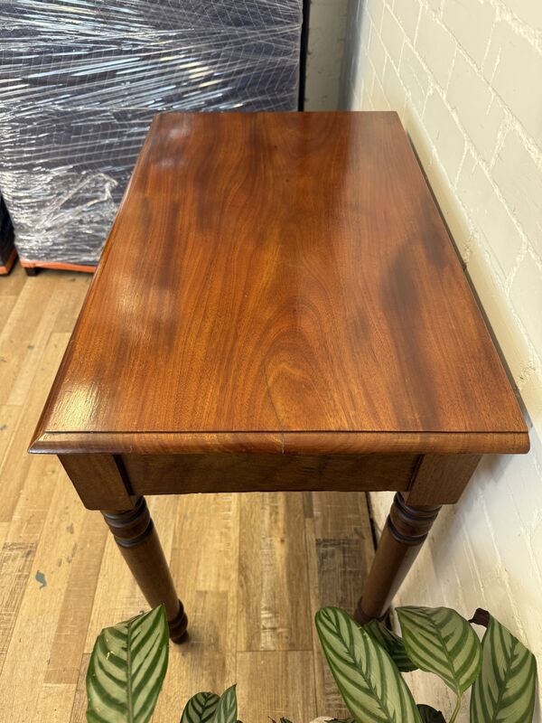 Antique One Drawer Side Table, Victorian Writing Table, Solid Wood Console, Hallway, Small Desk, - product images  of 