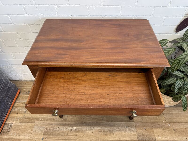 Antique One Drawer Side Table, Victorian Writing Table, Solid Wood Console, Hallway, Small Desk, - product images  of 