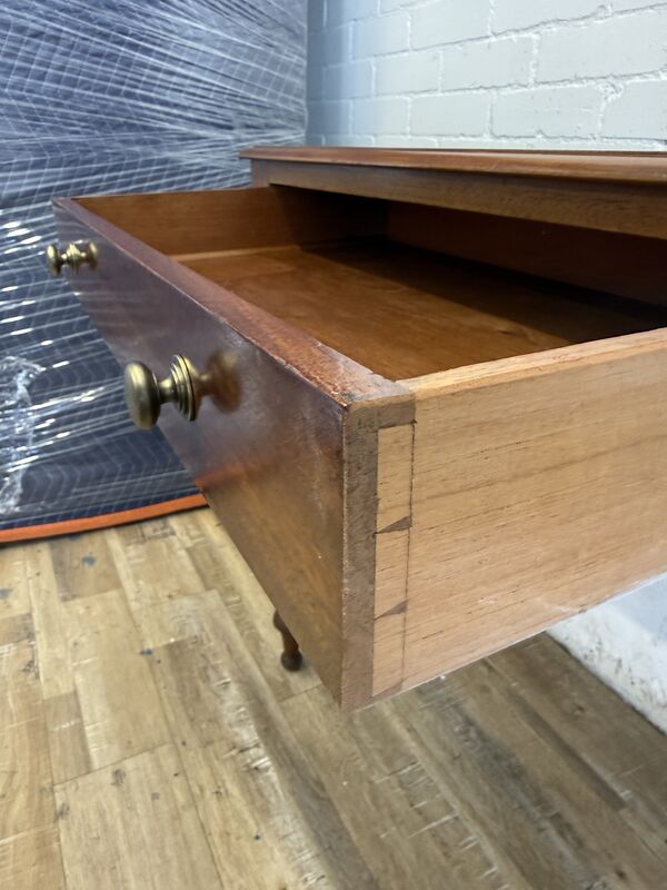 Antique One Drawer Side Table, Victorian Writing Table, Solid Wood Console, Hallway, Small Desk, - product images  of 