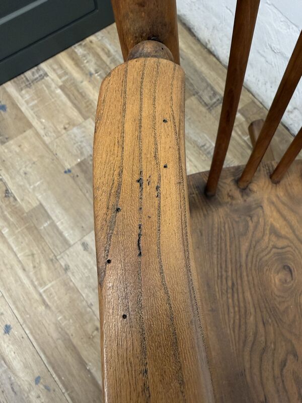 Vintage Country Style Rocking Chair – Solid Wood Wax Finish – 1970s/80s - product images  of 