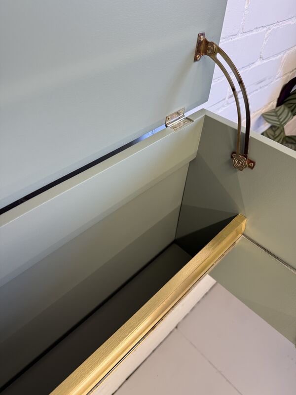 Stag Minstrel Drinks Cabinet | Card Room Green Farrow &amp; Ball | Vintage Cocktail Cabinet | Painted Sideboard | Mid Century Bar Cabinet - product images  of 