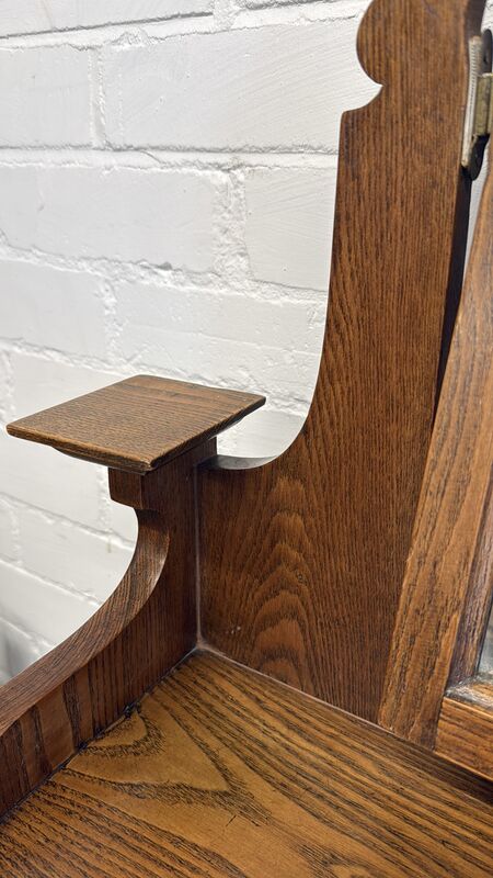 Edwardian Oak Dressing Chest with Tilting Mirror – Arts &amp; Crafts / Art Nouveau Influence - product images  of 