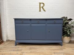 Stag,Minstrel,Sideboard,/,Painted,to,Order,in,Benjamin,Moore,“Evening,Dove”,–,Mid,Century,Modern,Storage,Stag Minstrel Sideboard / Painted to Order in Benjamin Moore “Evening Dove” – Mid Century Modern Storage