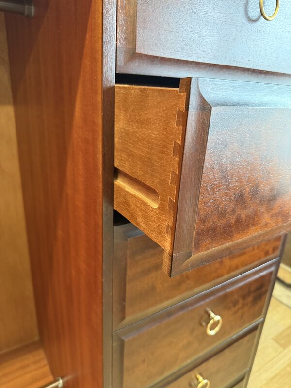 Stag Minstrel Wardrobe Chest – Mahogany Finish – Drawers &amp; Hanging – Excellent Condition - product images  of 