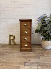 Vintage,Narrow,Pine,Drawer,Unit,,Apothecary,Style,Cabinet,,Slim,Country,Kitchen,Storage,Vintage Narrow Pine Drawer Unit, Apothecary Style Cabinet, Slim Country Kitchen Storage