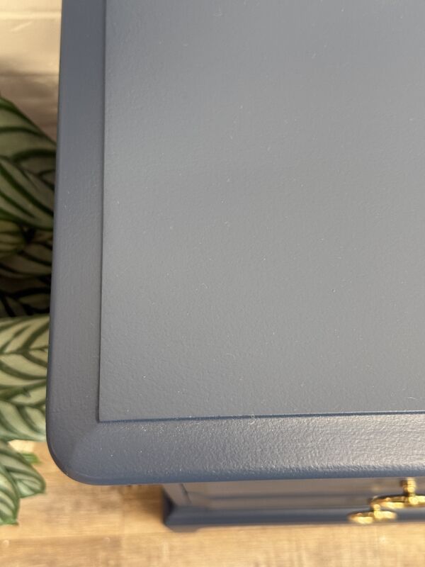 Stag Minstrel Bedside Tables Pair Painted After Midnight Navy | Tall Narrow Nightstands | Mid Century Modern Bedroom Furniture UK - product images  of 