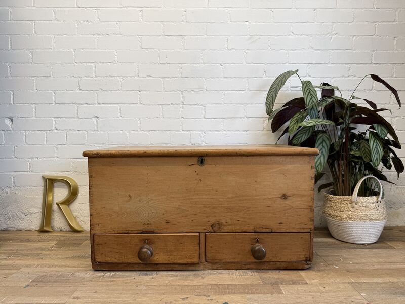 Antique Pine Mule Chest with Drawers - product images  of 