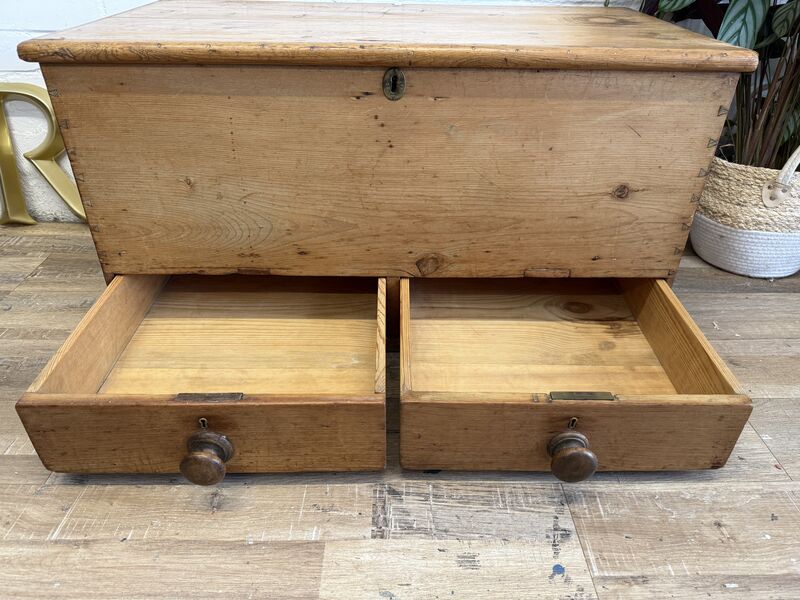 Antique Pine Mule Chest with Drawers - product images  of 