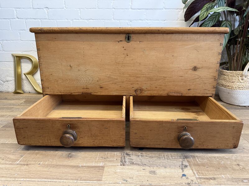 Antique Pine Mule Chest with Drawers - product images  of 