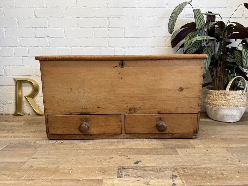 Antique Pine Mule Chest with Drawers - product images  of 