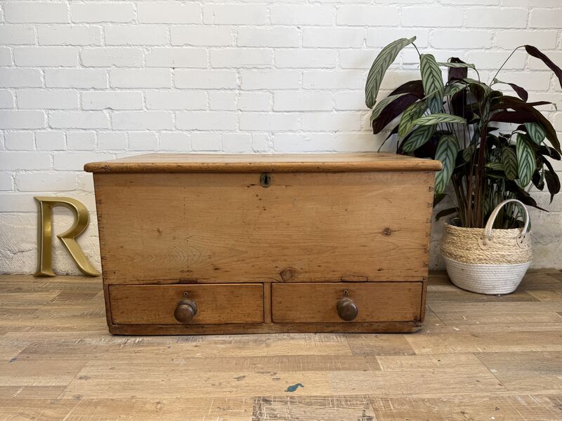 Antique Pine Mule Chest with Drawers - product images  of 