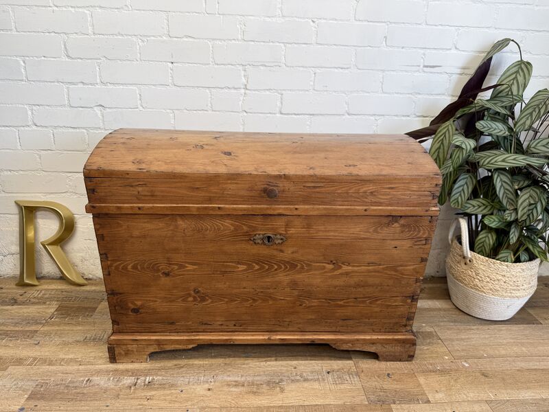 Antique Pine Domed Blanket Chest, 19th Century - product images  of 