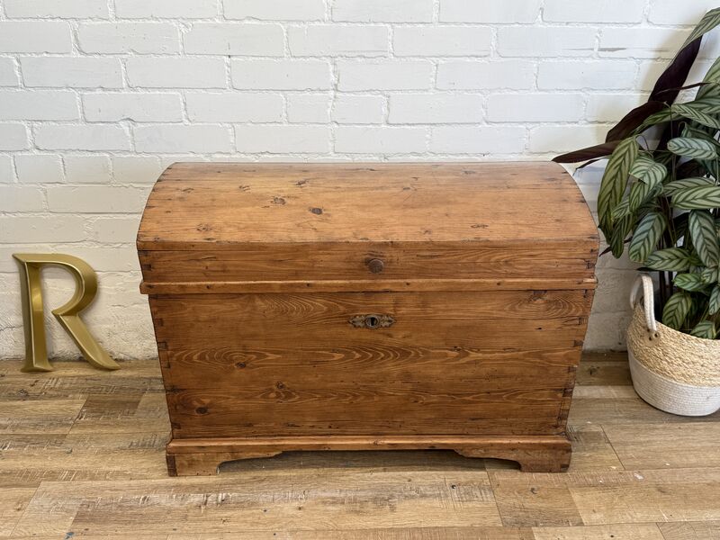 Antique Pine Domed Blanket Chest, 19th Century - product images  of 