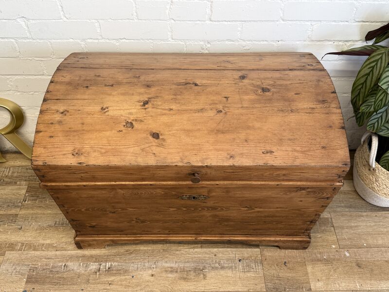 Antique Pine Domed Blanket Chest, 19th Century - product images  of 