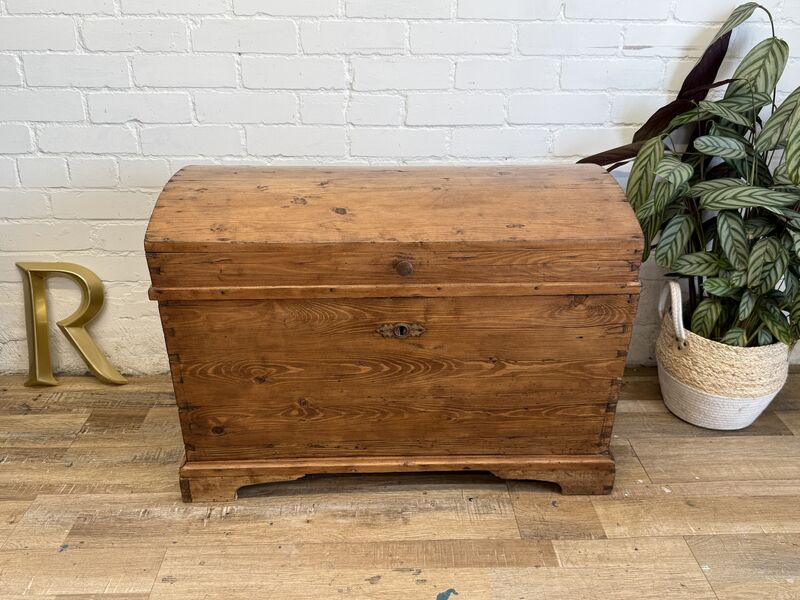 Antique Pine Domed Blanket Chest, 19th Century - product images  of 