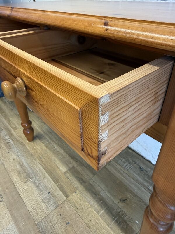 Solid Pine Two Drawer Console Table / Desk - product images  of 