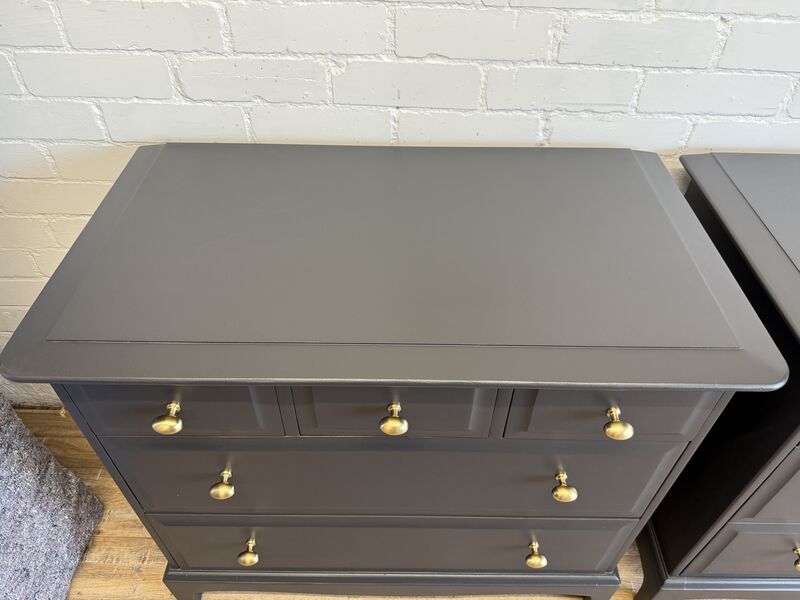 Stag Minstrel Pair of 3 over 2 Chest of Drawers/ Bedsides Black - product images  of 