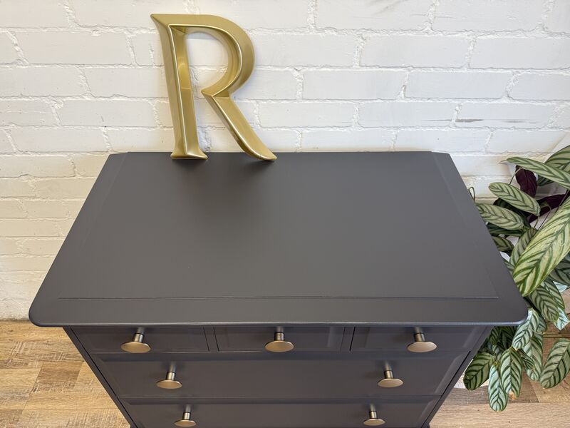 Stag Minstrel Chest of 3 over 3 Drawers Painted in Black - product images  of 