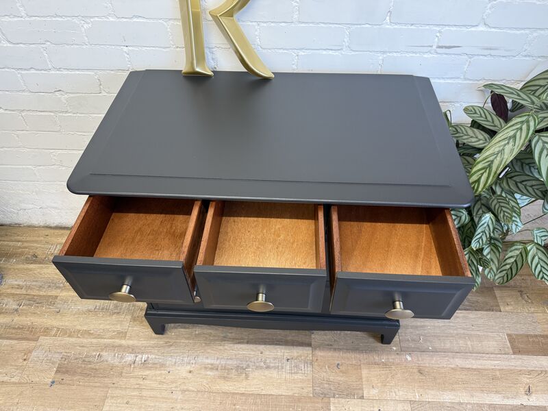 Stag Minstrel Chest of 3 over 3 Drawers Painted in Black - product images  of 