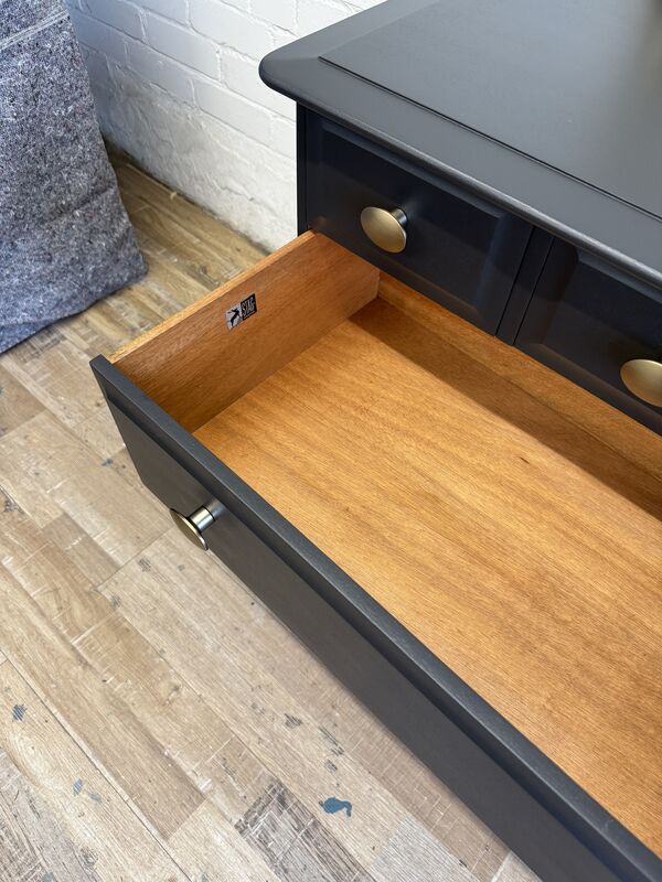 Stag Minstrel Chest of 3 over 3 Drawers Painted in Black - product images  of 