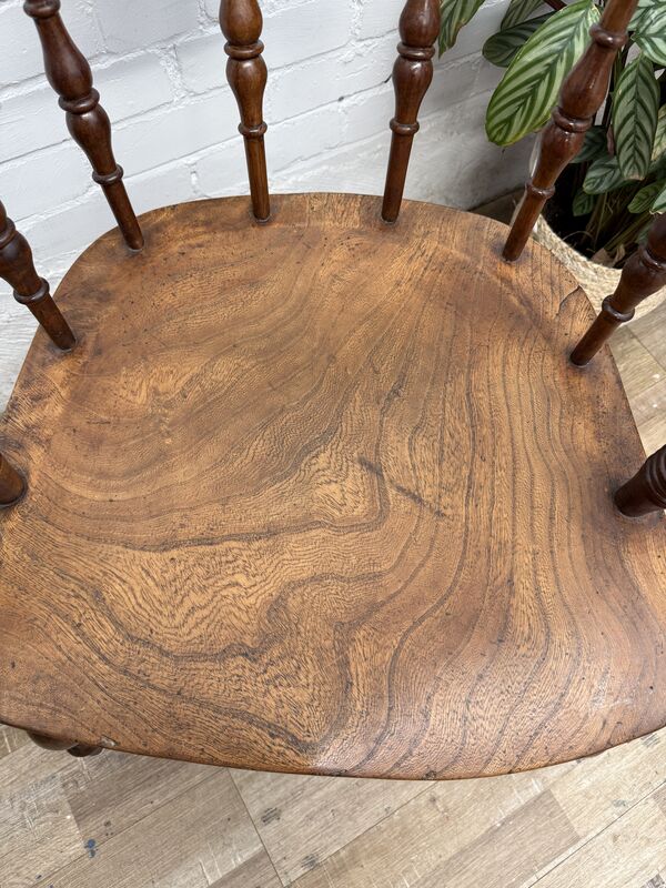 19th-century English Victorian Smoker’s Bow armchair (traditionally known as a Captain's chair) - product images  of 