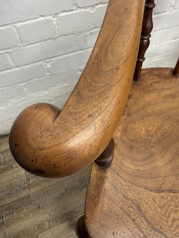 19th-century English Victorian Smoker’s Bow armchair (traditionally known as a Captain's chair) - product images  of 