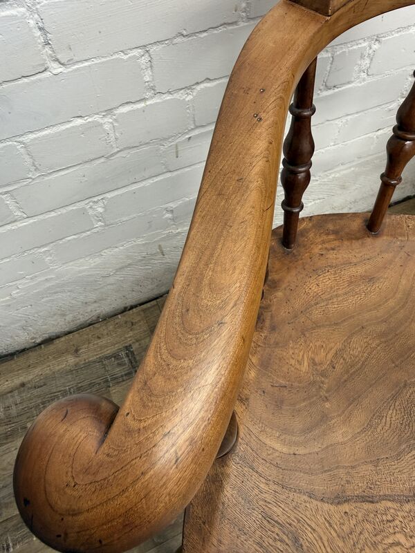 19th-century English Victorian Smoker’s Bow armchair (traditionally known as a Captain's chair) - product images  of 