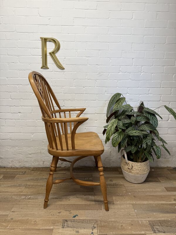 Antique English Windsor Armchair in Elm &amp; Ash - product images  of 
