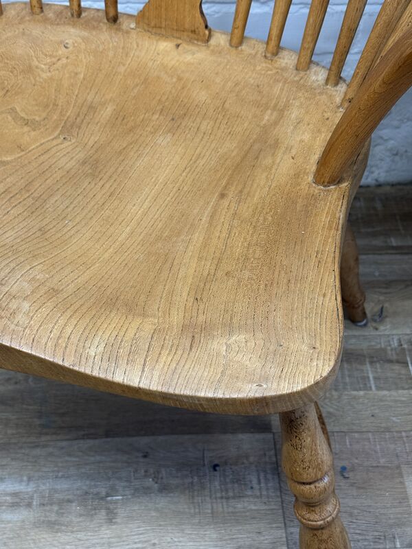 Antique English Windsor Armchair in Elm &amp; Ash - product images  of 