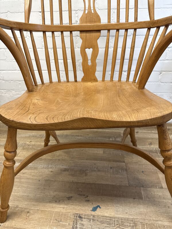 Antique English Windsor Armchair in Elm &amp; Ash - product images  of 