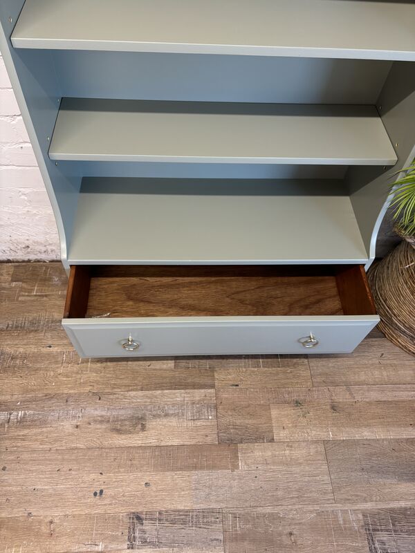 Stag Minstrel Waterfall Bookcase Painted Raintree Green - product images  of 