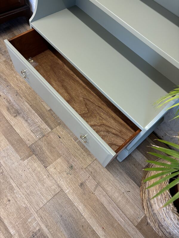 Stag Minstrel Waterfall Bookcase Painted Raintree Green - product images  of 