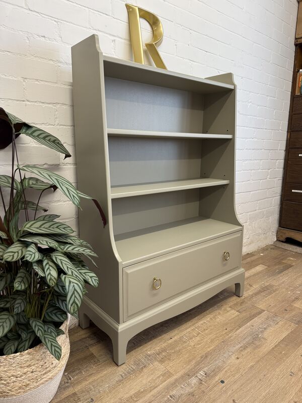 Stag Minstrel Waterfall Bookcase Painted Gettysburg Gray - product images  of 