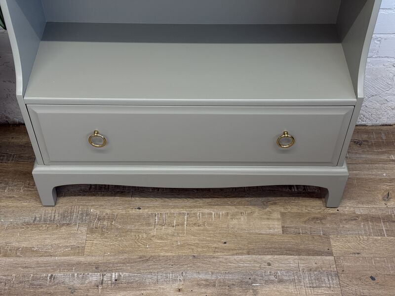Stag Minstrel Waterfall Bookcase Painted Gettysburg Gray - product images  of 