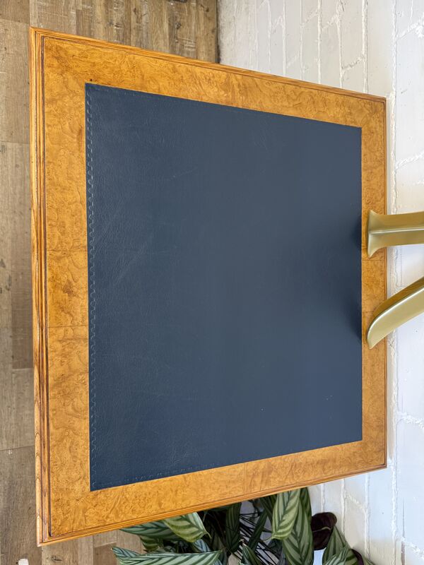 Vintage Burr Yew Writing Table with Leather Inset Top - product images  of 