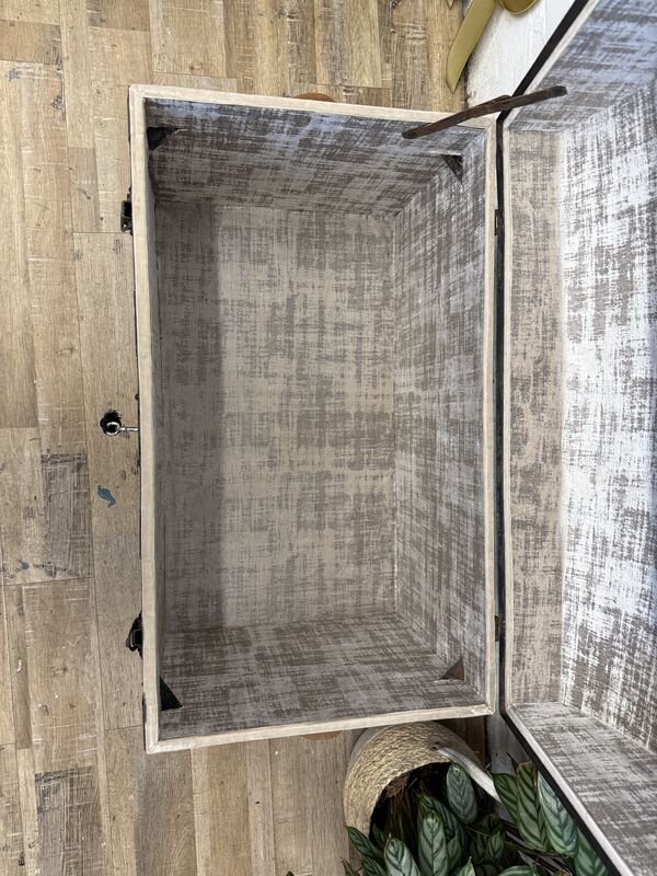 Victorian Domed Pine Travel Trunk | Iron Bound Blanket Box | Antique Treasure Chest with Lift-Out Tray - product images  of 