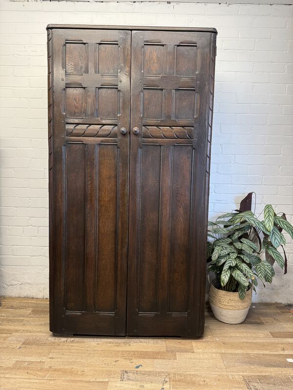 Early Ercol Solid Oak Wardrobe | c.1951–1957 - product images  of 