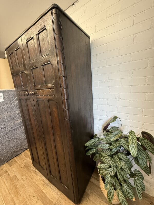 Early Ercol Solid Oak Wardrobe | c.1951–1957 - product images  of 