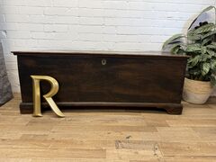 Early,19th,Century,English,Elm,Blanket,Chest,/,Coffer,Early 19th Century English Elm Blanket Chest / Coffer