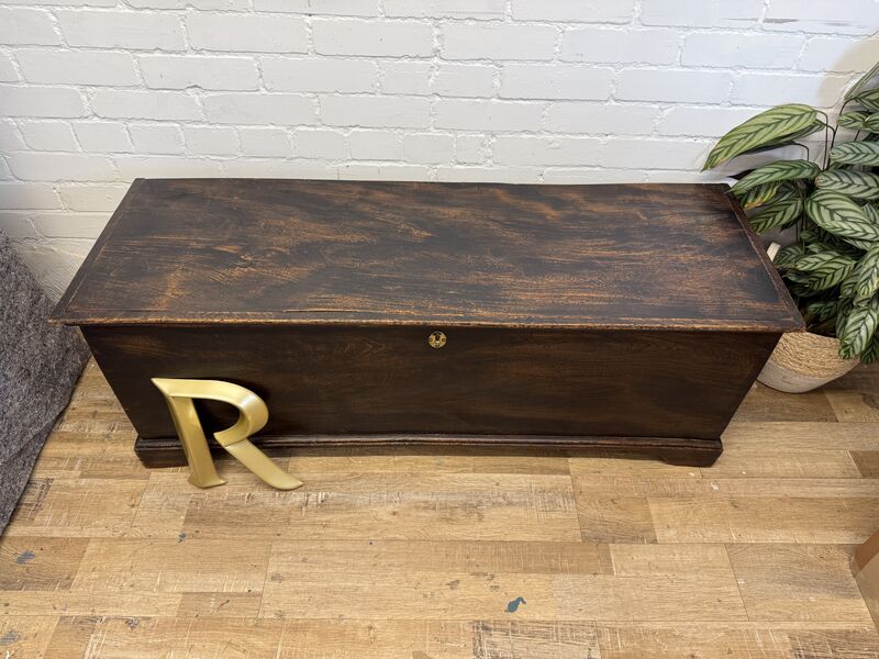 Early 19th Century English Elm Blanket Chest / Coffer - product images  of 