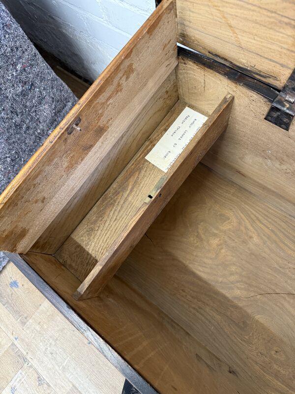 Early 19th Century English Elm Blanket Chest / Coffer - product images  of 