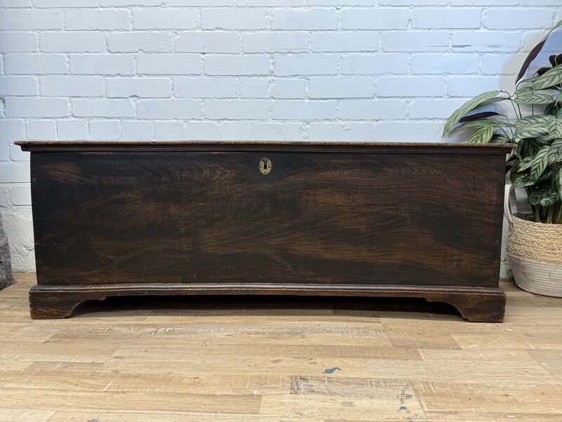 Early 19th Century English Elm Blanket Chest / Coffer - product images  of 