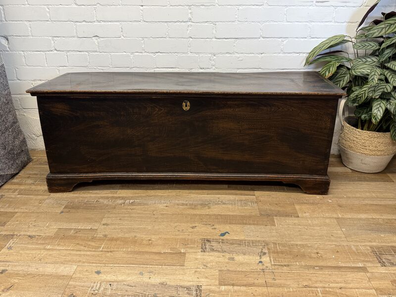 Early 19th Century English Elm Blanket Chest / Coffer - product images  of 