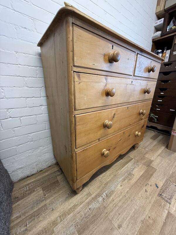 Antique Victorian Pine Chest of Drawers - product images  of 