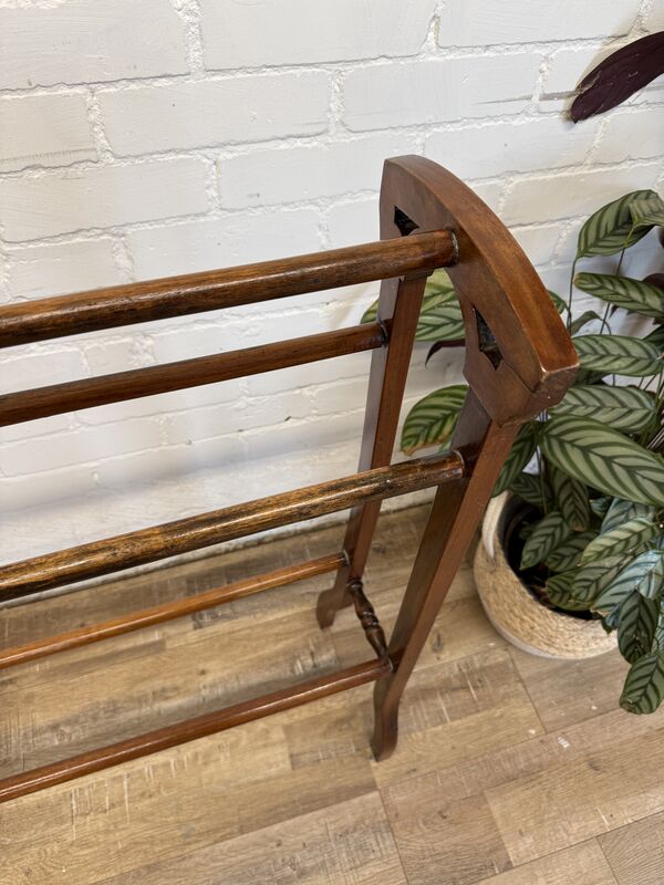 Edwardian Mahogany Towel Rail | Antique Blanket Stand | c.1900–1915 - product images  of 