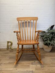 Vintage,CPW,Furniture,Windsor,Rocking,Chair,–,Solid,Beech,Made,in,England,Vintage CPW Furniture Windsor Rocking Chair – Solid Beech – Made in England