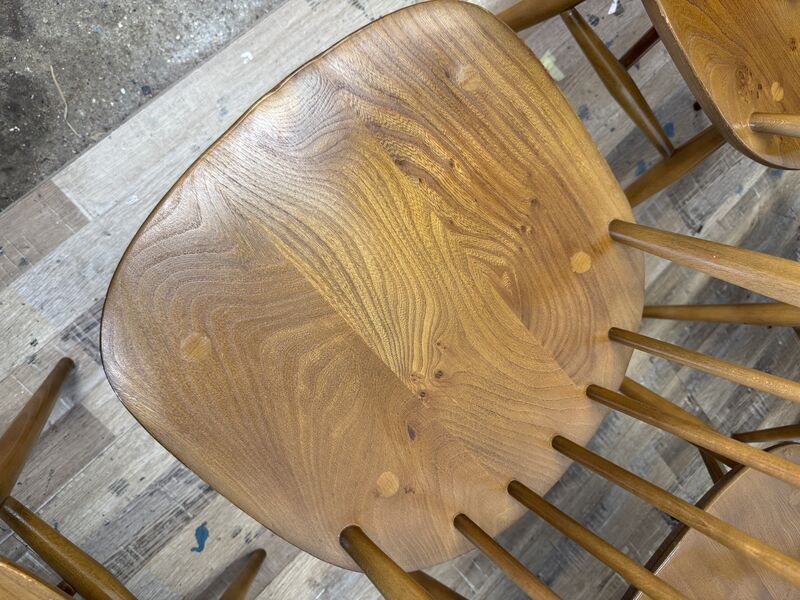 Vintage Ercol 365 Quaker Dining Chairs – Set of 6 (4 + 2 Carvers) – 1981 - product images  of 