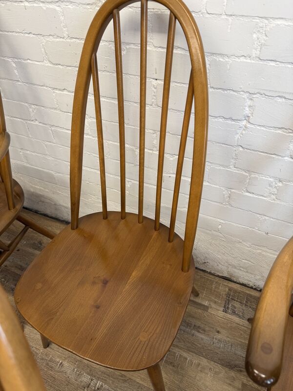 Vintage Ercol 365 Quaker Dining Chairs – Set of 6 (4 + 2 Carvers) – 1981 - product images  of 
