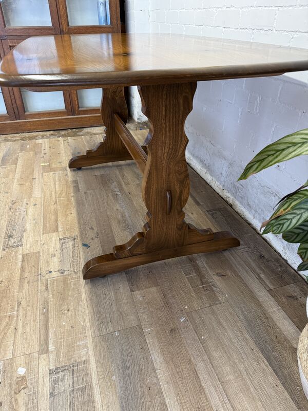 1981 Ercol Model 756 Solid Elm Refectory Dining Table - product images  of 