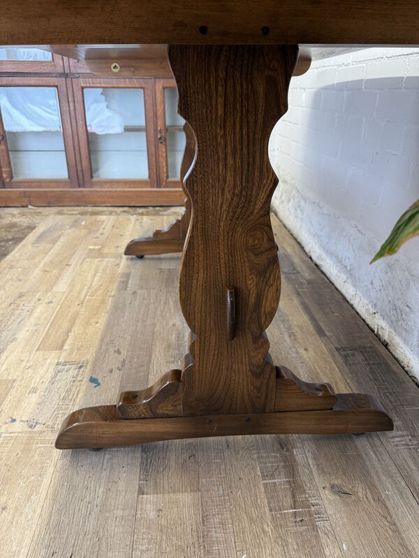 1981 Ercol Model 756 Solid Elm Refectory Dining Table - product images  of 